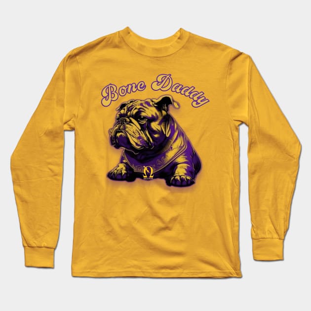 Bone Daddy (yellow, top) Long Sleeve T-Shirt by Long-N-Short-Shop